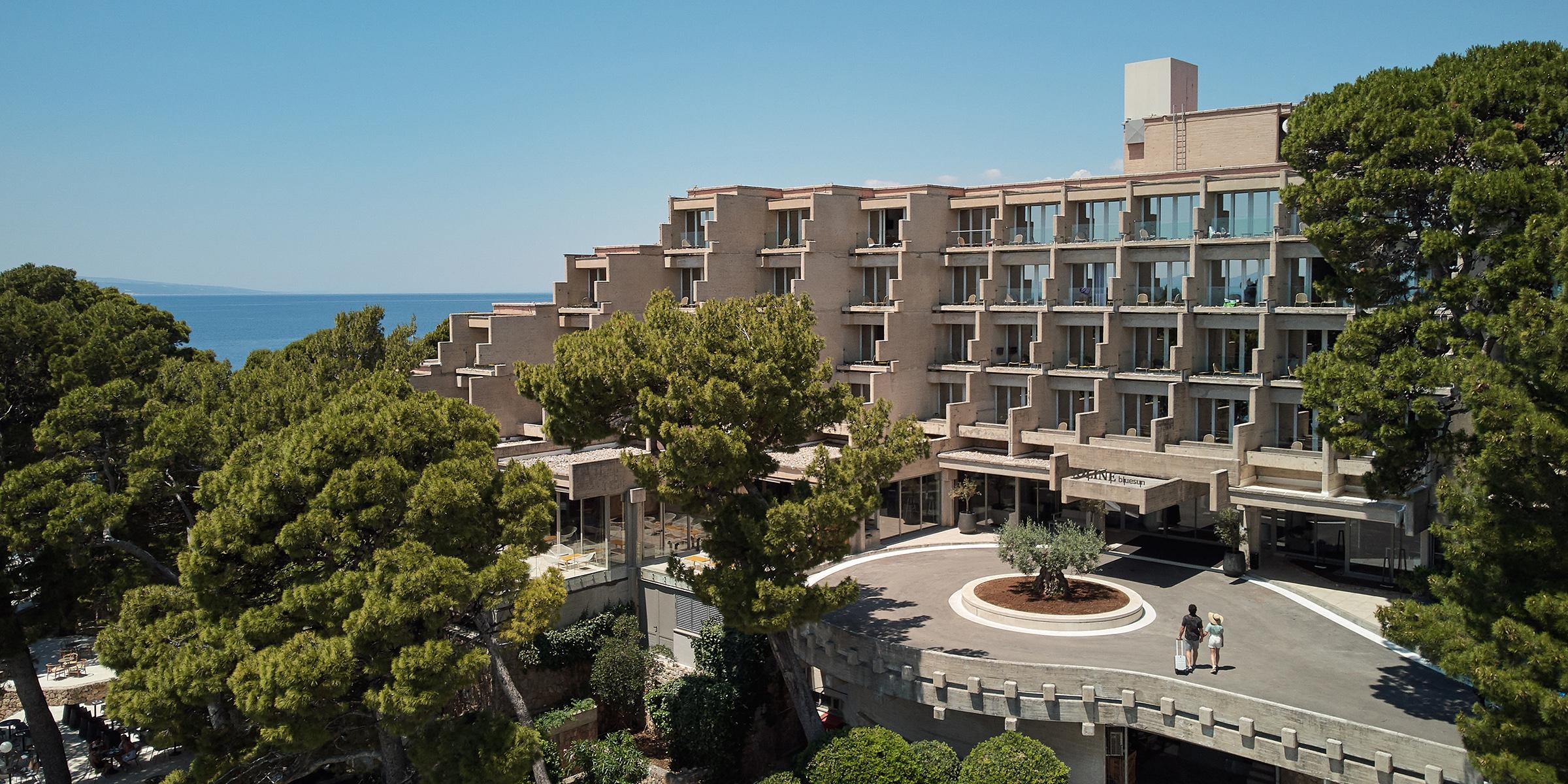Bluesun Hotel Soline Brela Bagian luar foto